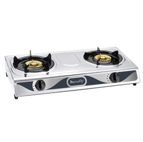 STAINLESS STEEL DOUBLE GAS STOVE [BGC-628]