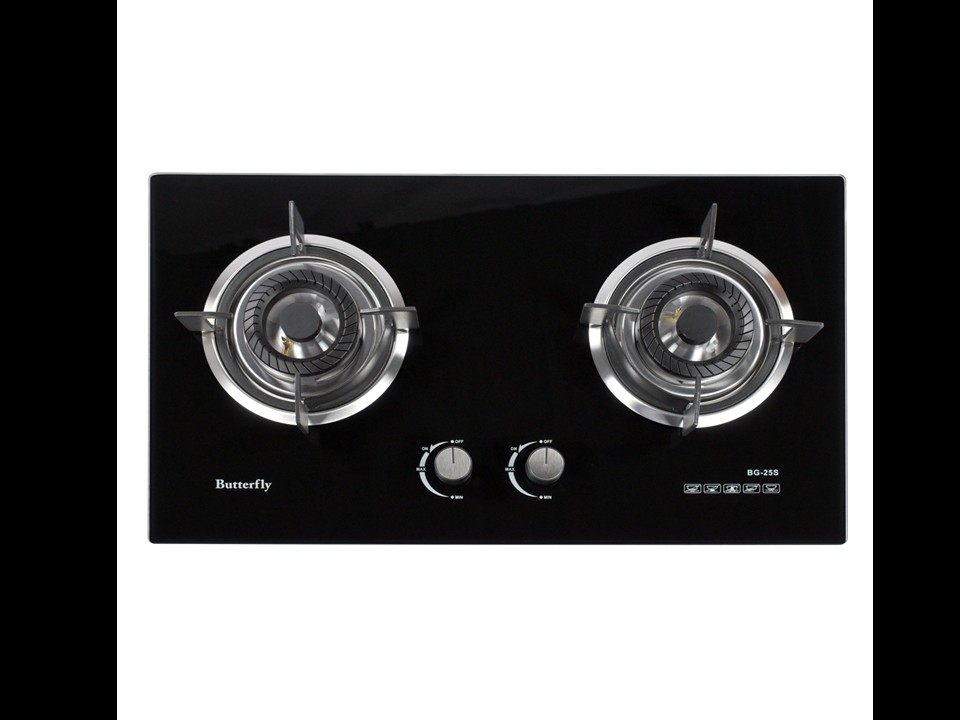 2 BURNER GLASS BUILT IN HOB [BG-25S] – Butterfly Malaysia