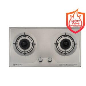 2 BURNER STAINLESS STEEL BUILT IN HOB [BS-20]