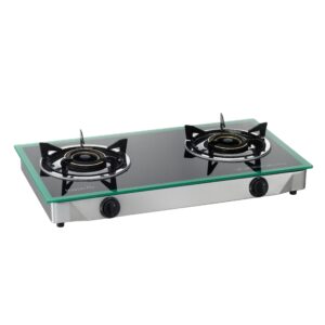 GLASS TOP DOUBLE GAS STOVE [BTG-2M]